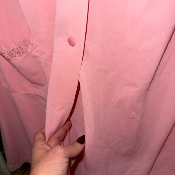 Vintage Shadowline Button Down House Dress Night Gown - Picture 5 of 10